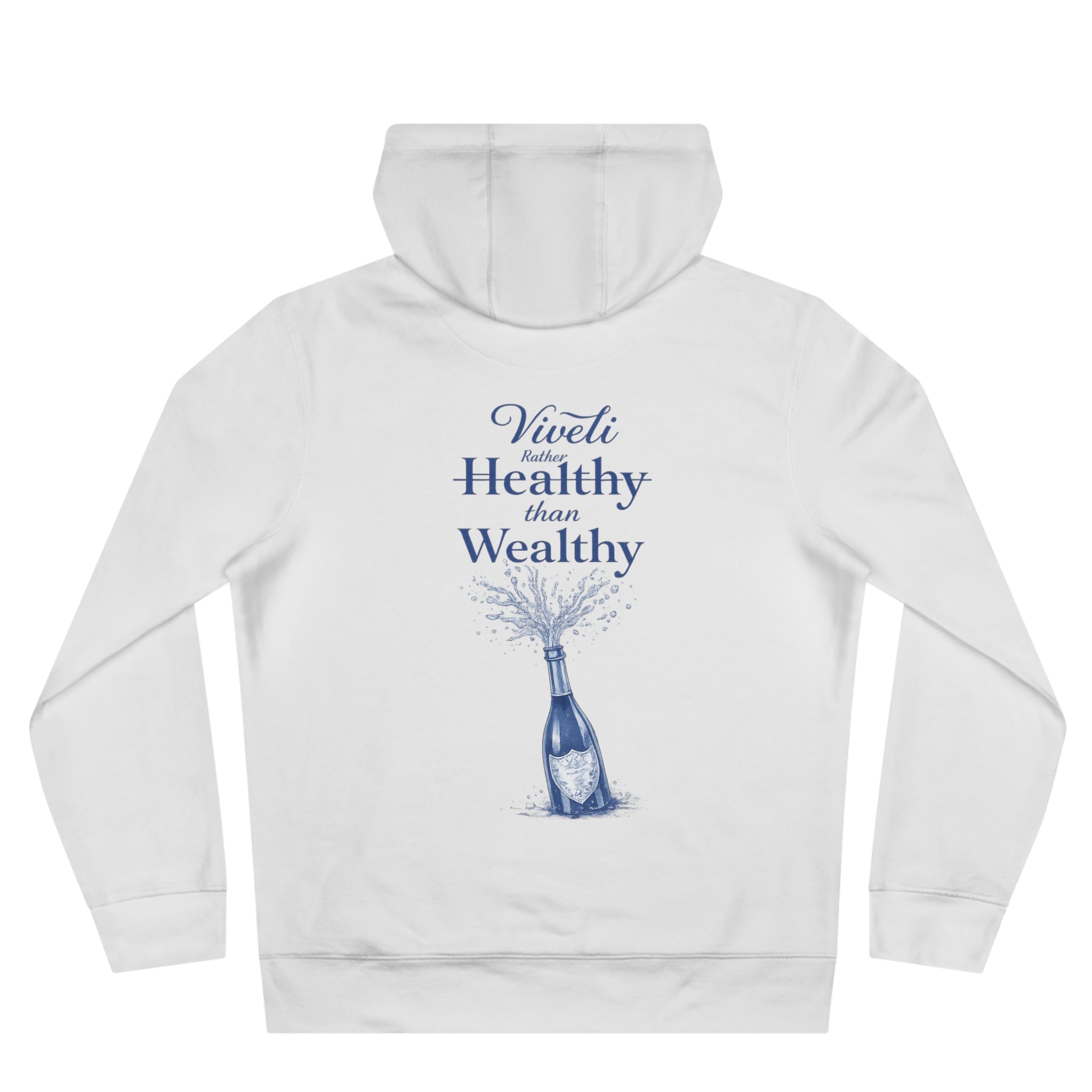 VIVELI Tropical Hoodie With Champagne ("Healthy Over Wealthy")