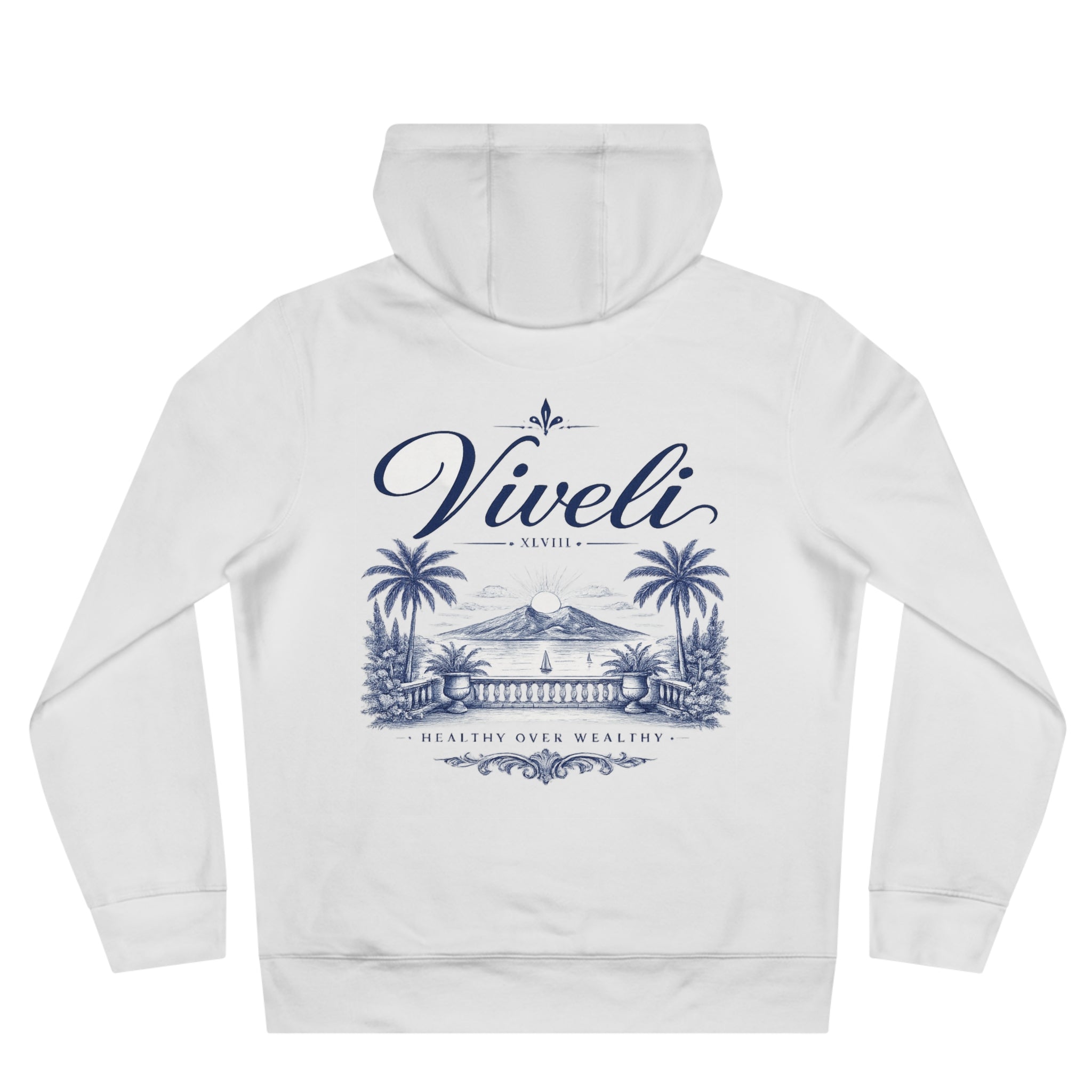 VIVELI Tropical Hoodie ("Healthy Over Wealthy")